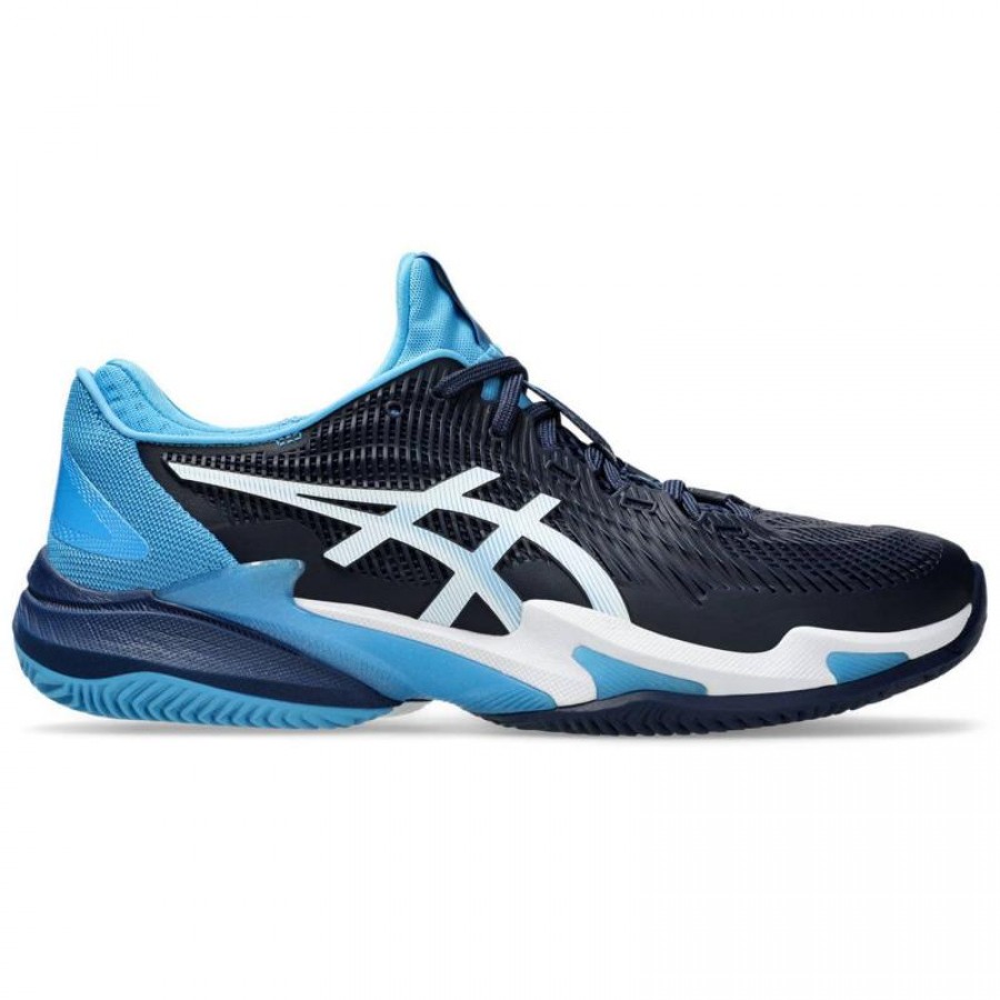 Zapatillas Asics Court FF 3 Clay Novak Azul Blanco  Oferta + Barato